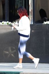 Vanessa Hudgens in Leggings - Out in Beverly Hills - November 2014