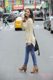 Victoria Justice in Ripped Jeans - Out in Brooklyn, November 2014