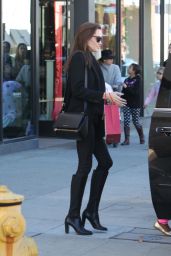 Angelina Jolie Style - Shopping at M. Fredric in Los Angeles, Dec. 2014