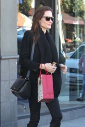 Angelina Jolie Style - Shopping at M. Fredric in Los Angeles, Dec. 2014