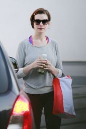 Anne Hathaway in Spandex - Out in West Hollywood - December 2014