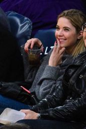 Ashley Benson Attends a Lakers Game in Los Angeles, Dec. 2014