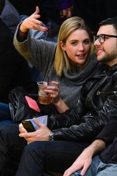 Ashley Benson Attends a Lakers Game in Los Angeles, Dec. 2014