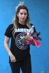 Ashley Tisdale - at a Gym in Studio City - December 2014