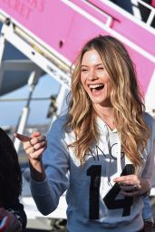 Behati Prinsloo - Departing For the London For 2014 Victoria