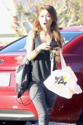 Brenda Song in Ripped Jeans - Out in Los Angeles, December 2014