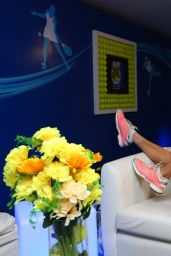 Caroline Wozniacki Relaxes during Coca-Cola International Premier Tennis League - December 2014
