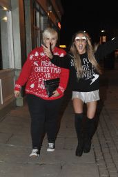 Charlotte Crosby - Night Out Style - Sunderland, December 2014