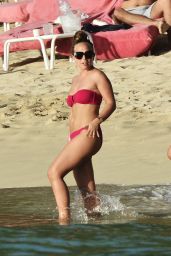 Chloe Green Bikini Candids - Beach in Barbados - December 2014