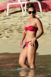 Chloe Green Bikini Candids - Beach in Barbados - December 2014