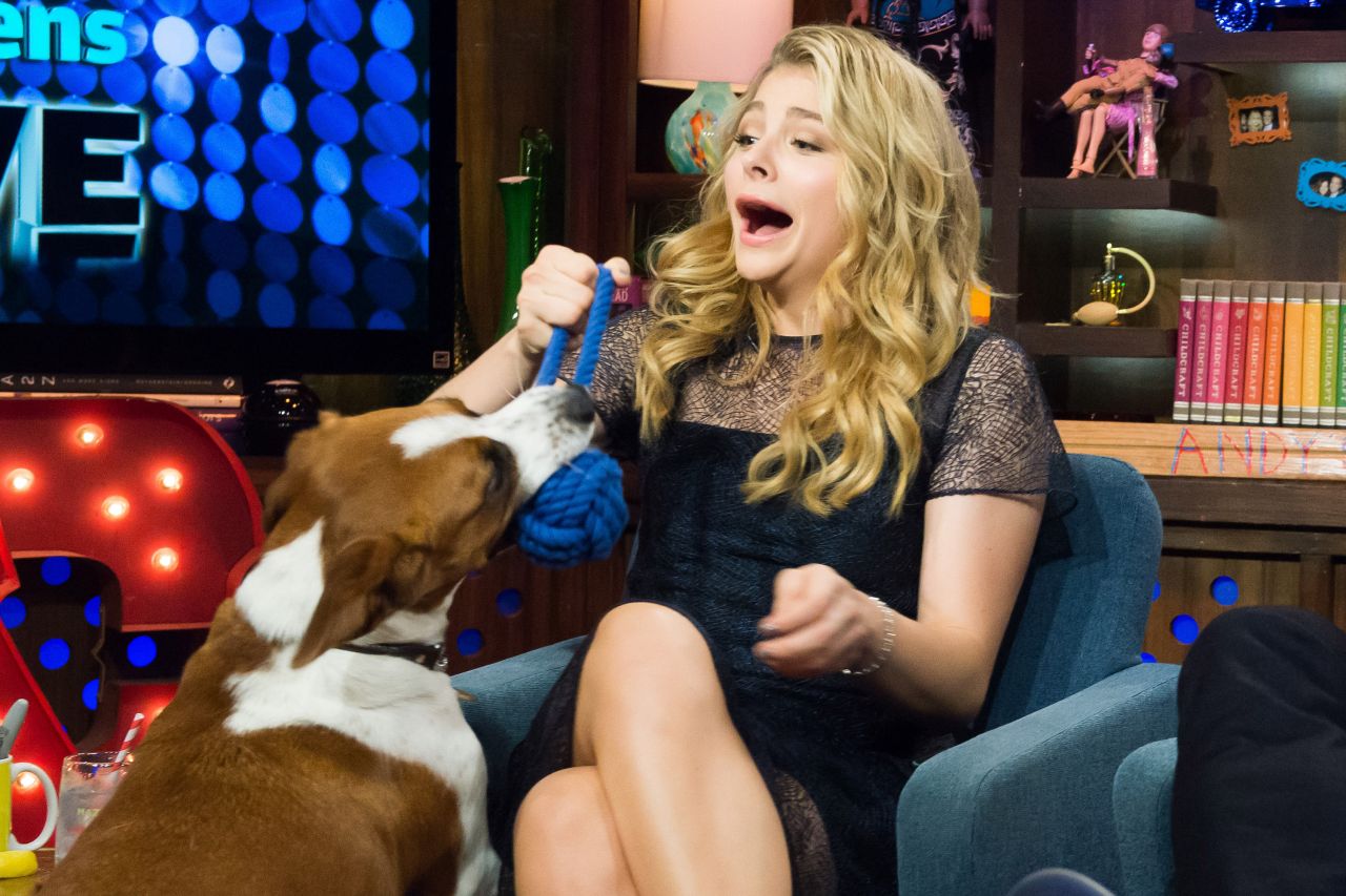 Chloe Moretz Tapes an Appearance on Watch What Happens Live