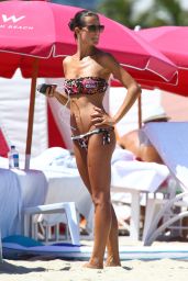 Cristina De Pin Bikini Pics - at a Beach in Miami, December 2014