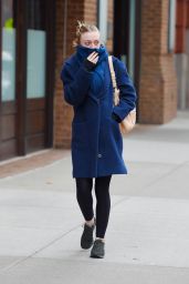 Dakota Fanning Style - Out in New York City, December 2014