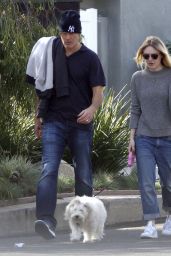 Dakota Fanning - Walking Her Dog in Los Angeles, Dec. 2014