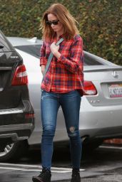 Emily Blunt in Ripped Jeans- Shopping in Los Angeles, December 2014