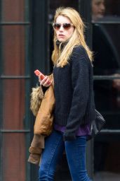 Emma Roberts Leaving Her Hotel in New York City, December 2014