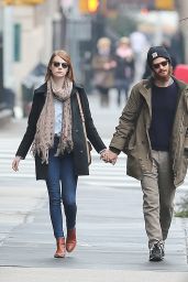 Emma Stone and Andrew Garfield - Out in New York City, December 2014