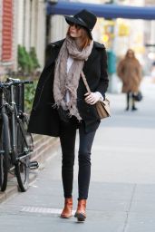 Emma Stone Style - Out in New York City, December 2014