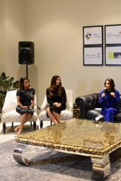 Eva Longoria all in Blue - Visits Marina Interiors furniture store Dubai - December 2014