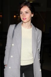 Felicity Jones - Arrives at LAX Airport in Los Angeles, December 2014