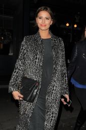 Ferne McCann Night Out Style - With a Friend at The Riding House Cafe, Dec. 2014