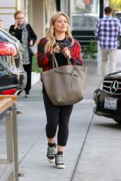 Hilary Duff Booty in Tights - Out in Beverly Hills, December 2014