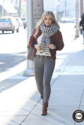 Hilary Duff Street Style - Out in Beverly Hills, December 2014