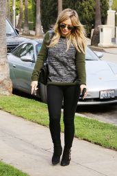 Hilary Duff Street Style - Out in L.A. - December 2014