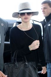 Jennifer Lawrence at LAX Airport - December 2014