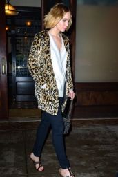 Jennifer Lawrence Night Out Style - New York City, December 2014