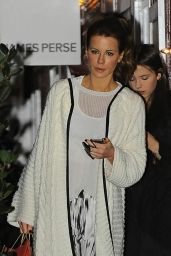 Kate Beckinsale Style - Leaving the Brentwood Country Mart - December 2014