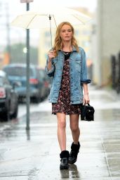 Kate Bosworth Street Style - Leaving a Meeting in Downtown in Los Angeles, December 2014