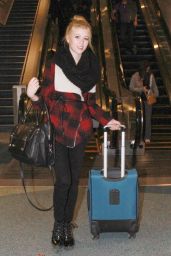 Katherine McNamara at LAX Airport, December 2014