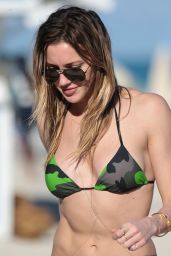 Katie Cassidy Bikini Pics - Beach in Miami, December 2014