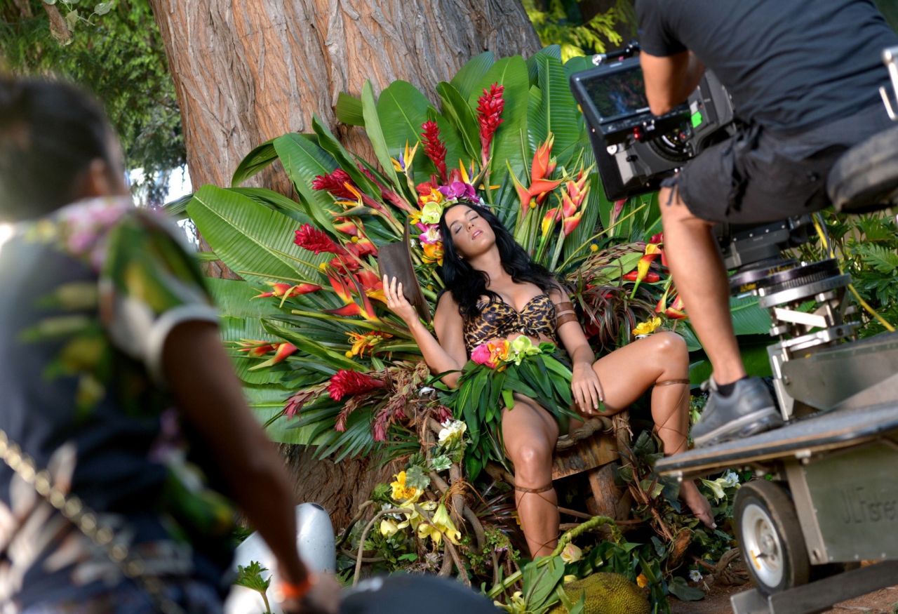 Katy Perry - Roar Music Video - Behind The Scenes Promo Photos