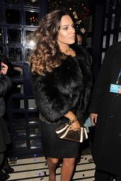 Kelly Brook Night Out Style - Sunday Times Style Christmas Party at Tramp Night Club in London - Dec. 2014