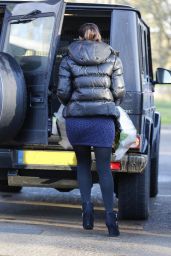 Kelly Brook Street Style - at a Gas Station in Kent, England - Dec. 2014