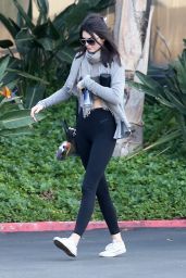 Kendall Jenner Street Style - Leaving a Gym in Calabasas - December 2014