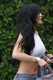 Kylie Jenner in Skinny Jeans - Arriving at Jenner Communications in Woodland Hills - Dec. 2014