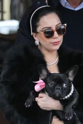 Lady Gaga Style - Leaving Her Apartment in New York City, Dec. 2014