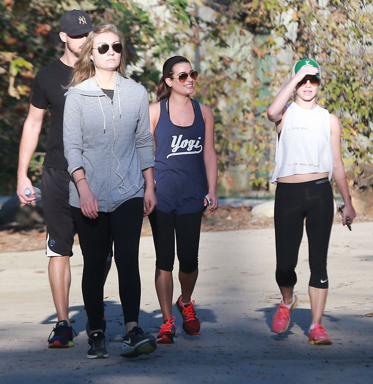 Lea Michele - Hiking in Studio City - December 2014 • CelebMafia