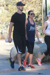 Lea Michele - Hiking in Studio City - December 2014