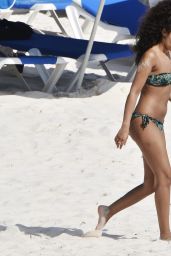 Leigh-Anne Pinnock in a Bikini on the Beach in Barbados - December 2014