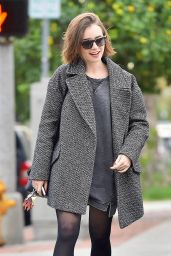 Lily Collins Style - Out in Beverly Hills, December 2014