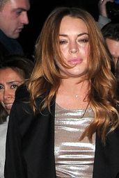 Lindsay Lohan & Ali Lohan - LOVE Magazine/Balmain Christmas 2014 Party in London