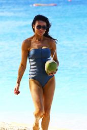 Lizzie Cundy Swimsuit Photos - on a Beach in Barbados - Dec. 2014