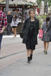 Maia Mitchell Street Style - Out at The Grove in West Hollywood, December 2014
