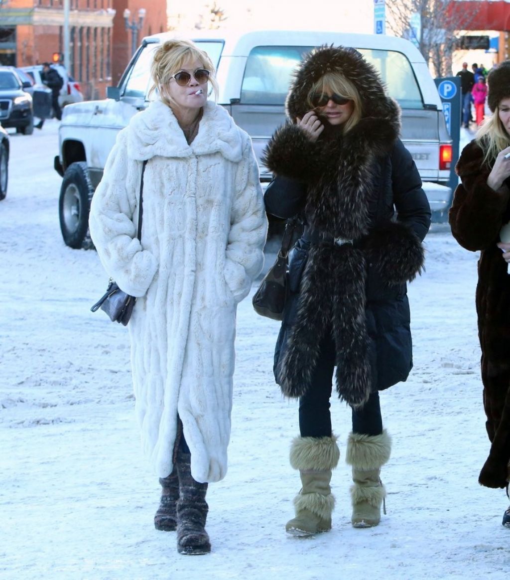 Melanie Griffith and Goldie Hawn - Out Together in Aspen - December ...