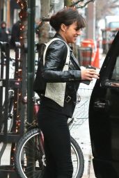 Michelle Rodriguez Street Style - Outside The Bowery Hotel in NYC, December 2014