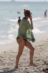 Nicky Hilton Bikini Candids - at a Beach in Miami - December 2014